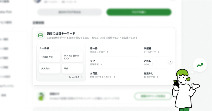 読者の注目キーワードで記事を書く
